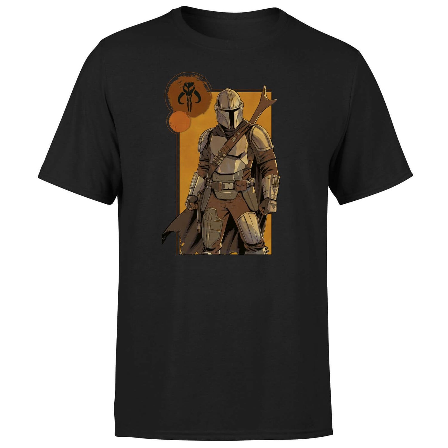 Star Wars The Mandalorian Composition Men's T-Shirt - Black