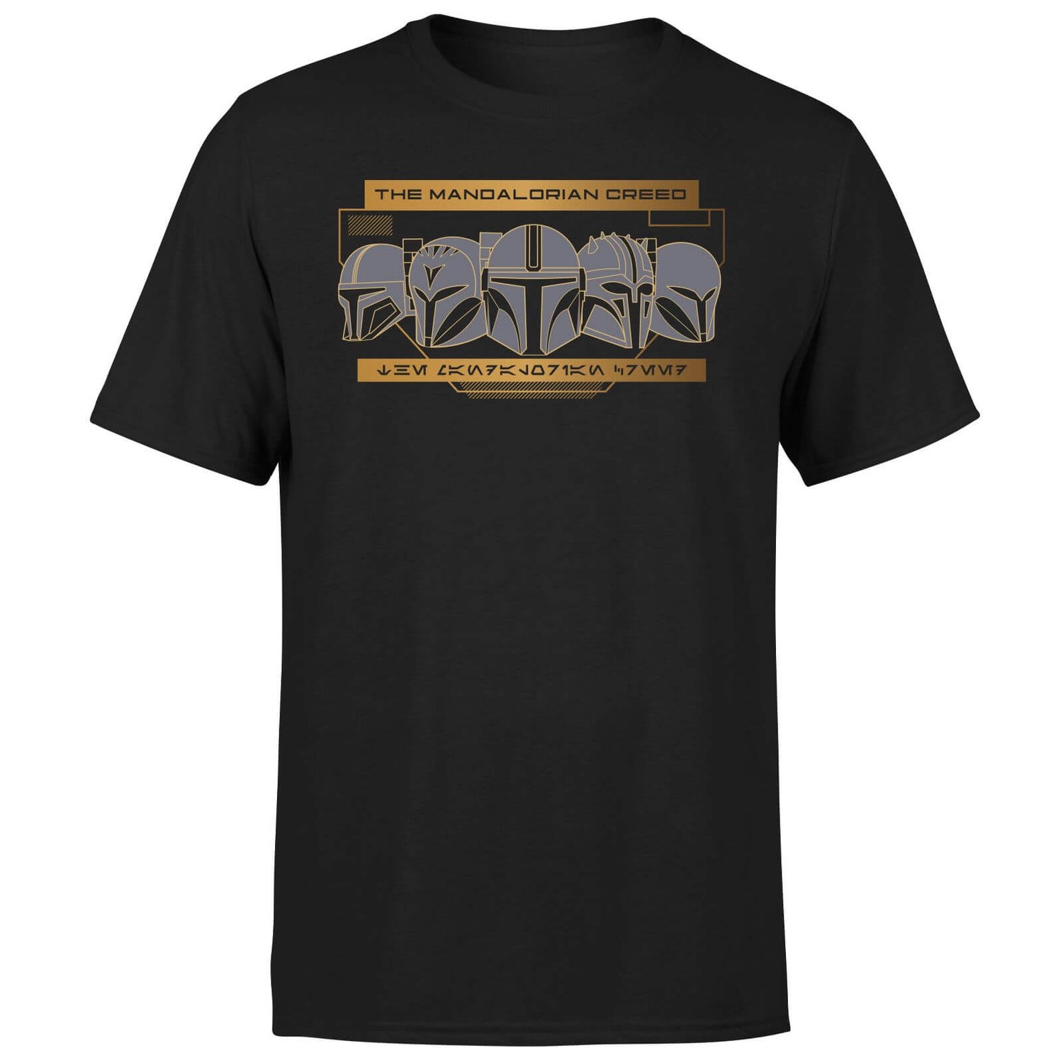 Star Wars The Mandalorian Creed Men's T-Shirt - Black