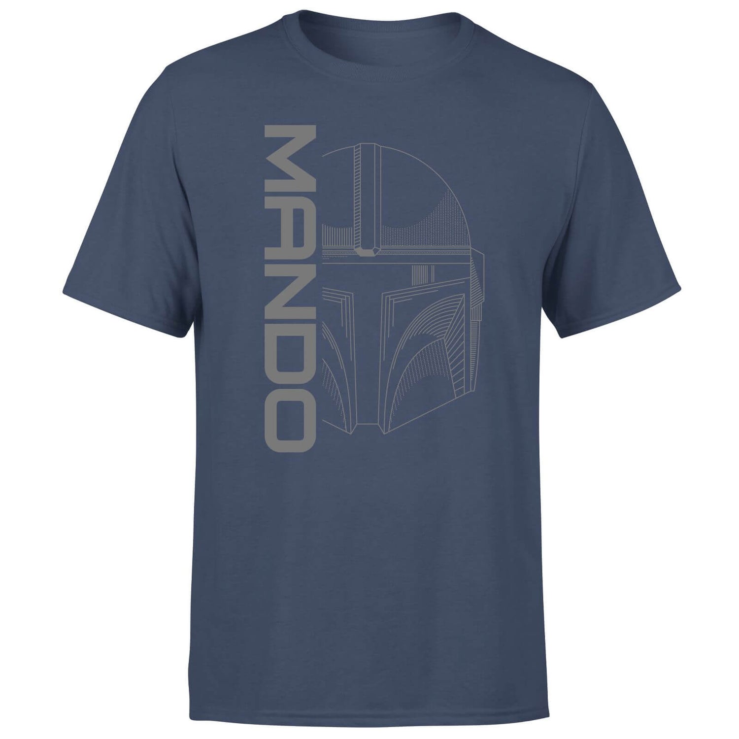 Star Wars The Mandalorian Mando Men's T-Shirt - Navy