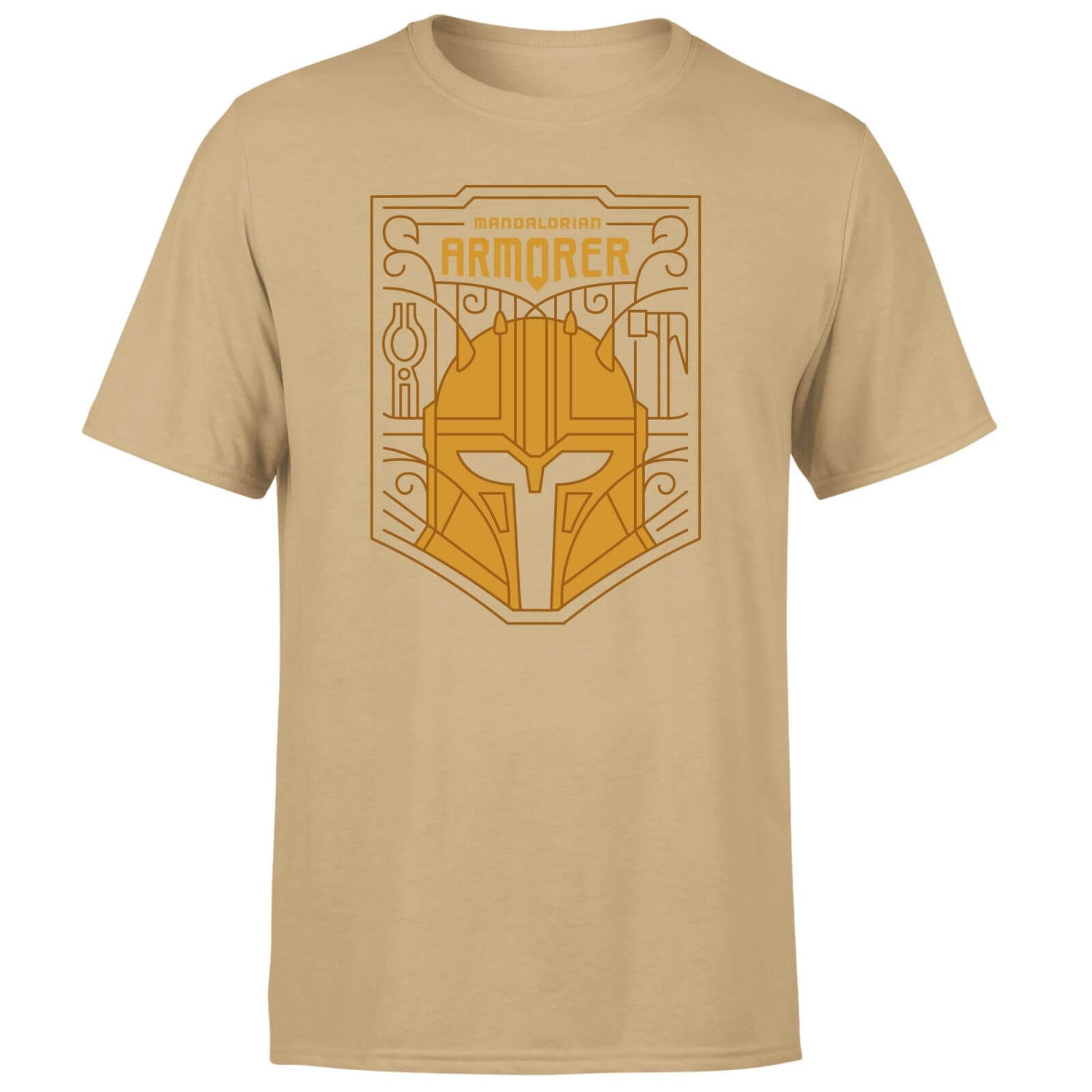 Star Wars The Mandalorian The Armorer Badge Men's T-Shirt - Tan