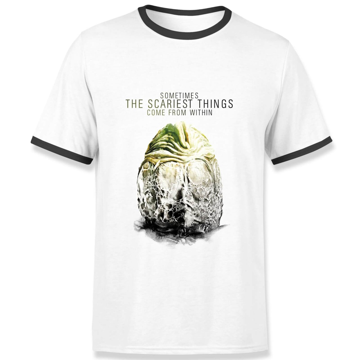 gids Lam straal Alien The Scariest Things Men's Ringer T-Shirt - White/Black | Zavvi.nl