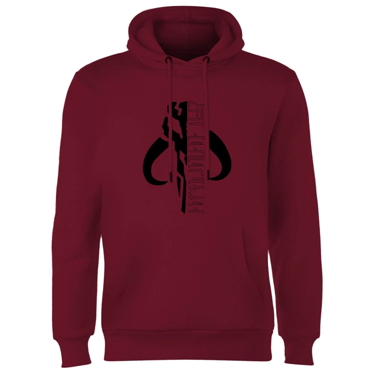 Star Wars The Mandalorian Mando Badge Hoodie - Burgundy