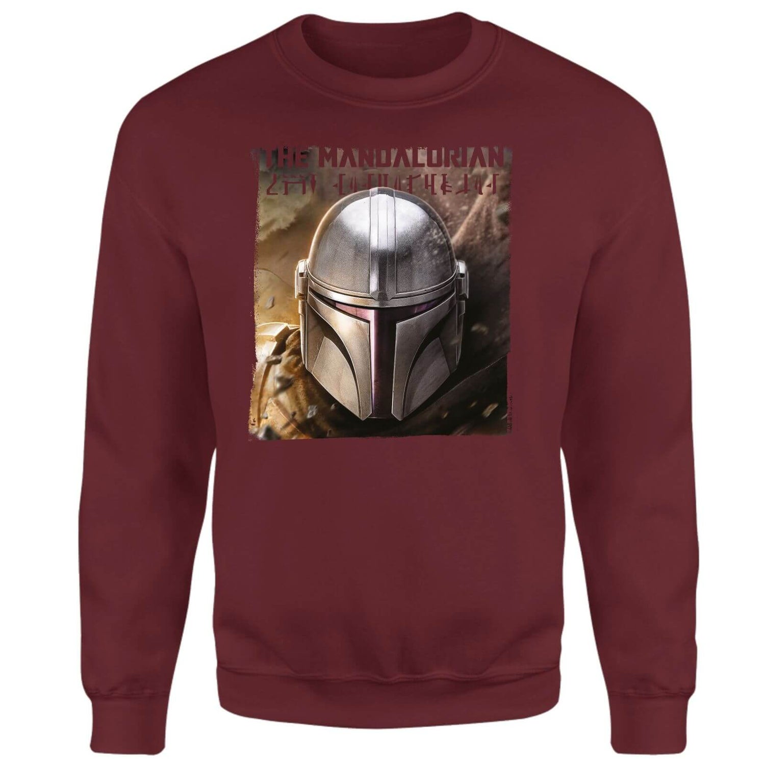 Star Wars The Mandalorian Focus Sweatshirt - Burgundy