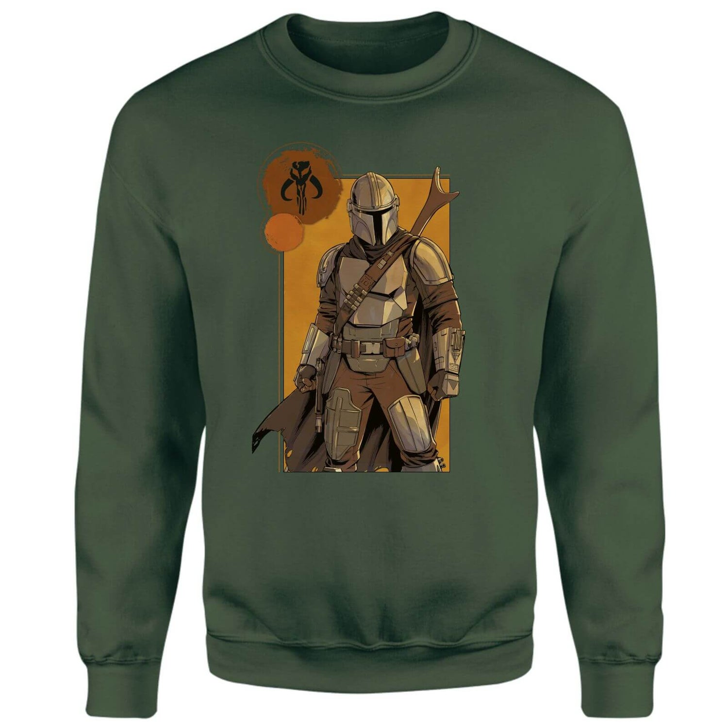 Star Wars The Mandalorian Composition Sweatshirt - Green