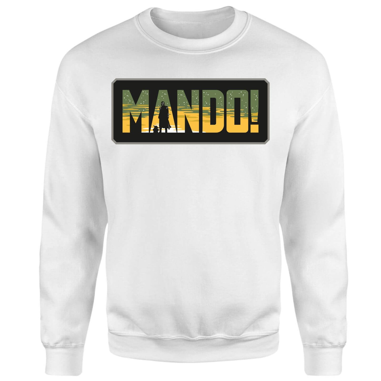 Star Wars The Mandalorian Mando! Sweatshirt - White