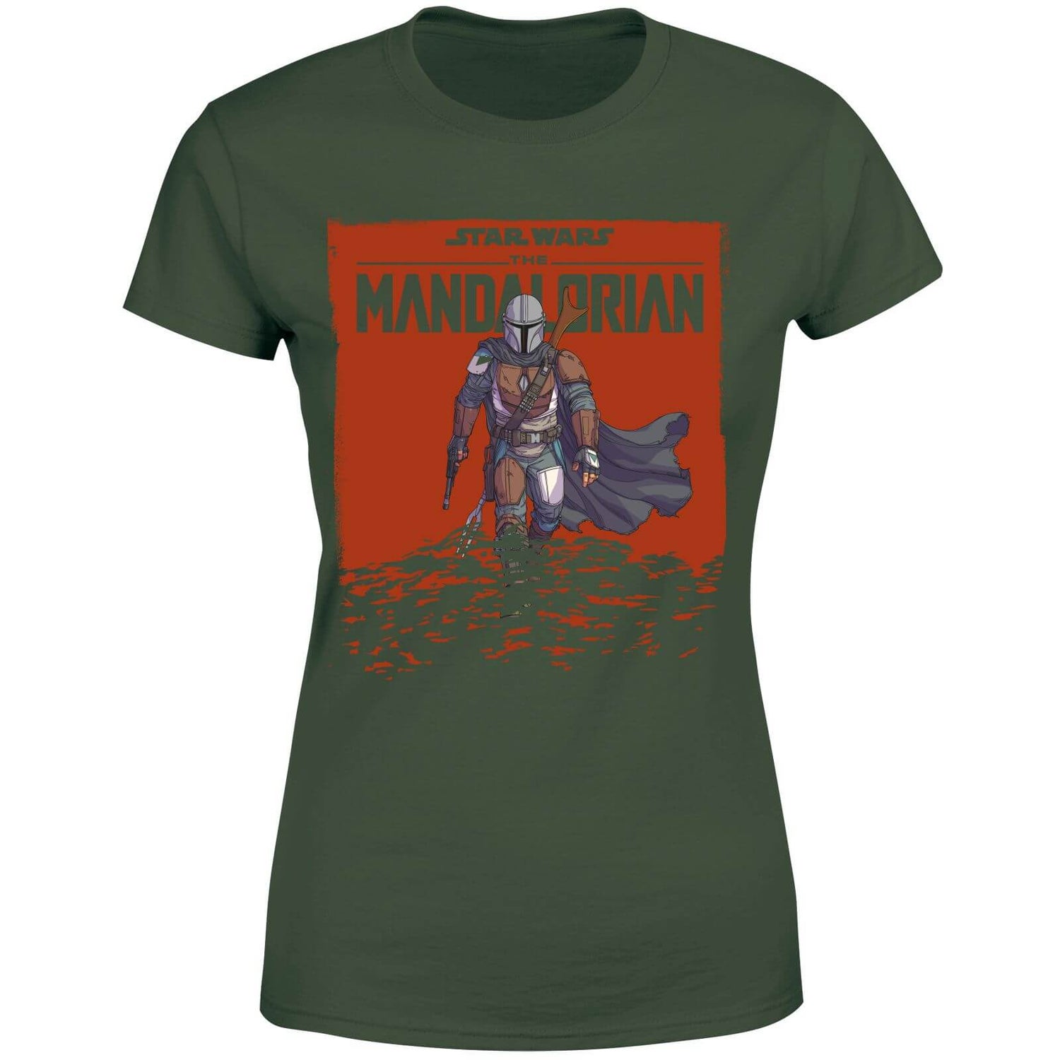 Star Wars The Mandalorian Storm Women's T-Shirt - Green
