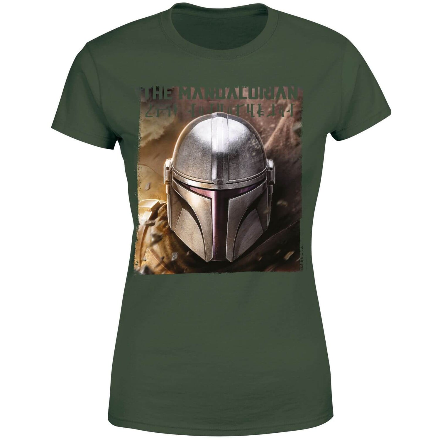 Star Wars The Mandalorian Focus Women's T-Shirt - Green