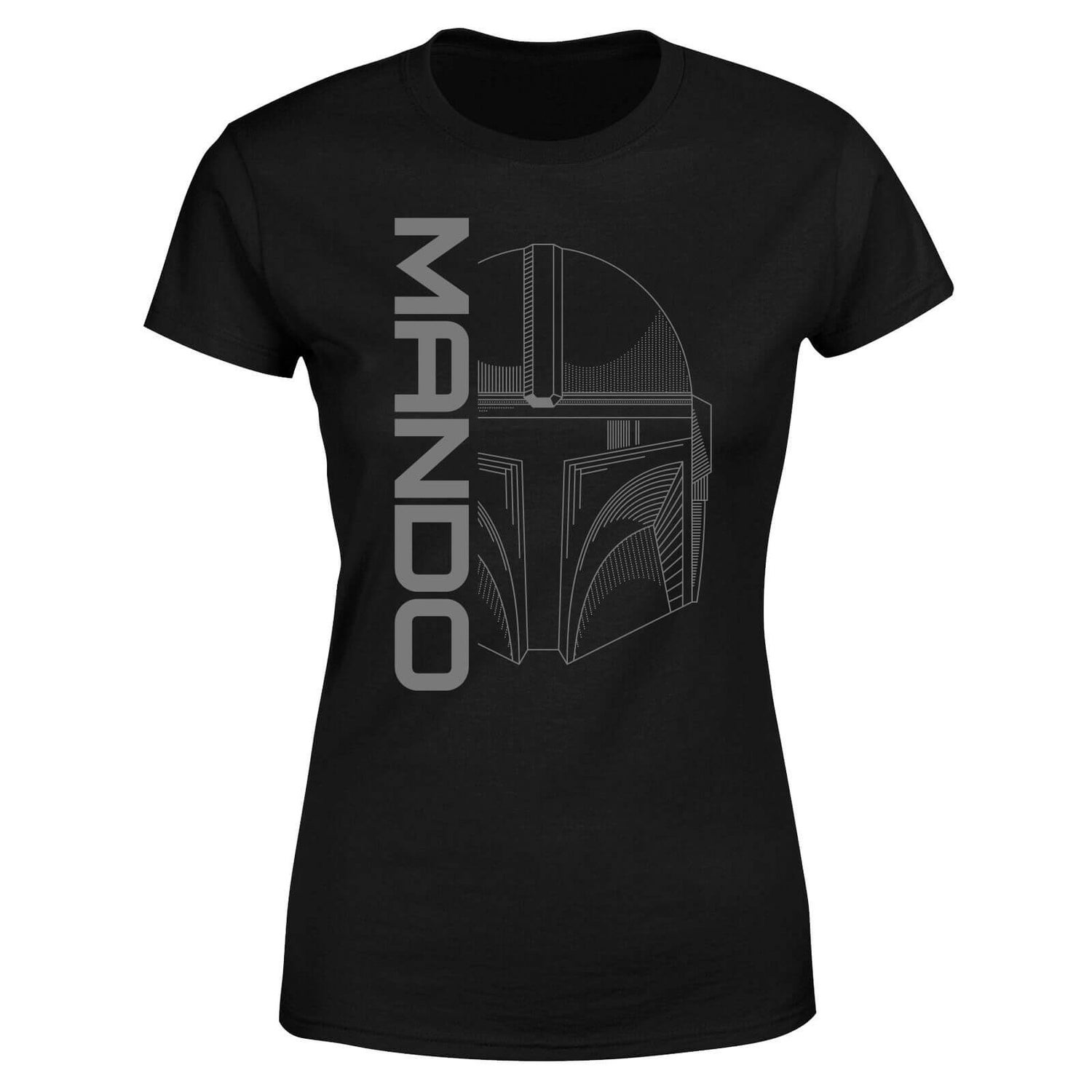 Star Wars The Mandalorian Mando Women's T-Shirt - Black