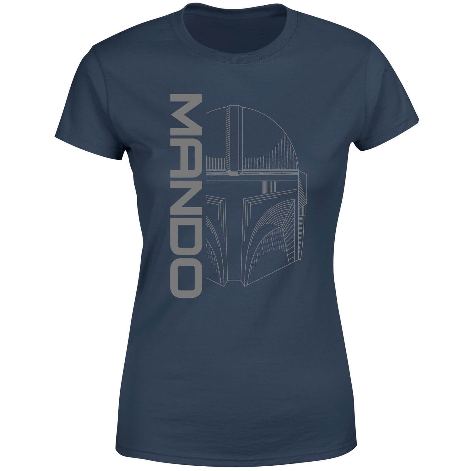 Star Wars The Mandalorian Mando Women's T-Shirt - Navy