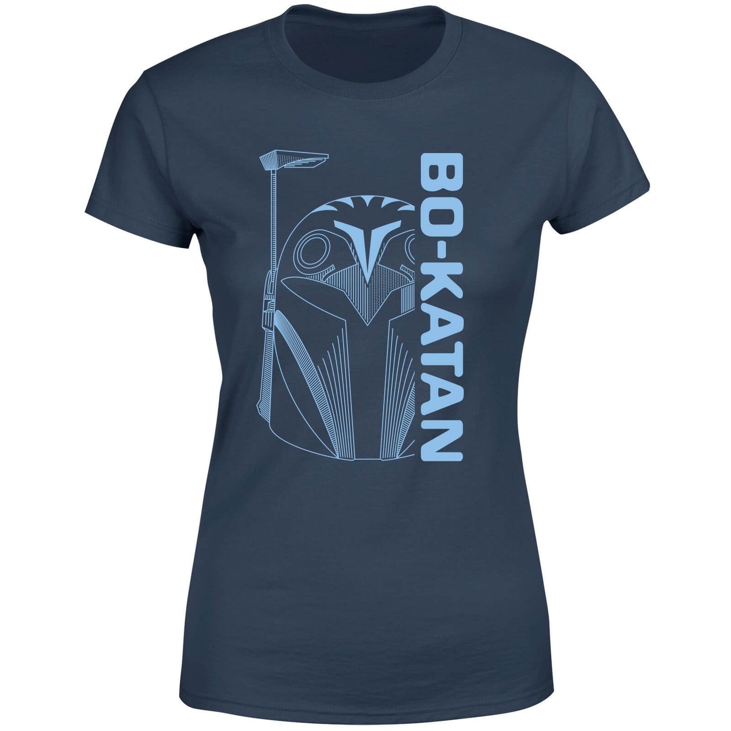 Star Wars The Mandalorian Bo-Katan Women's T-Shirt - Navy