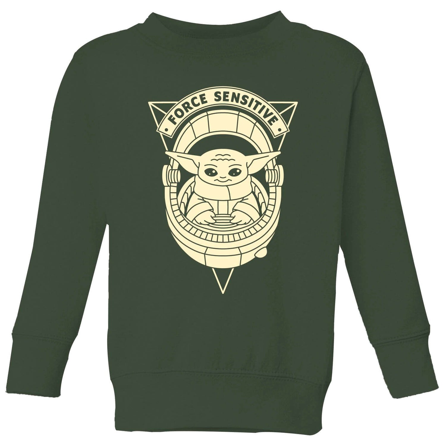 Star Wars The Mandalorian Force Sensitive Kids' Sweatshirt - Green