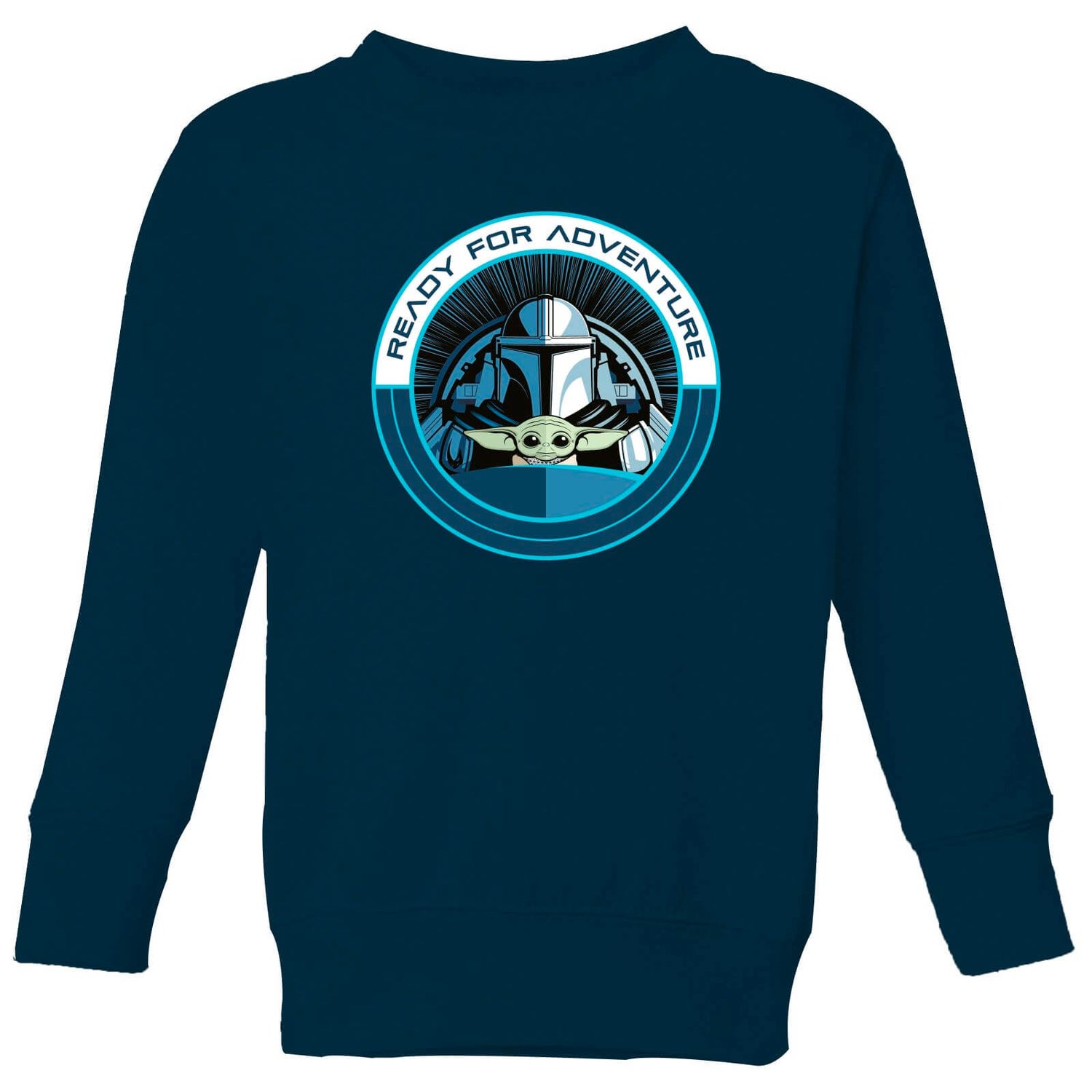 Star Wars The Mandalorian Ready For Adventure Kids' Sweatshirt - Navy