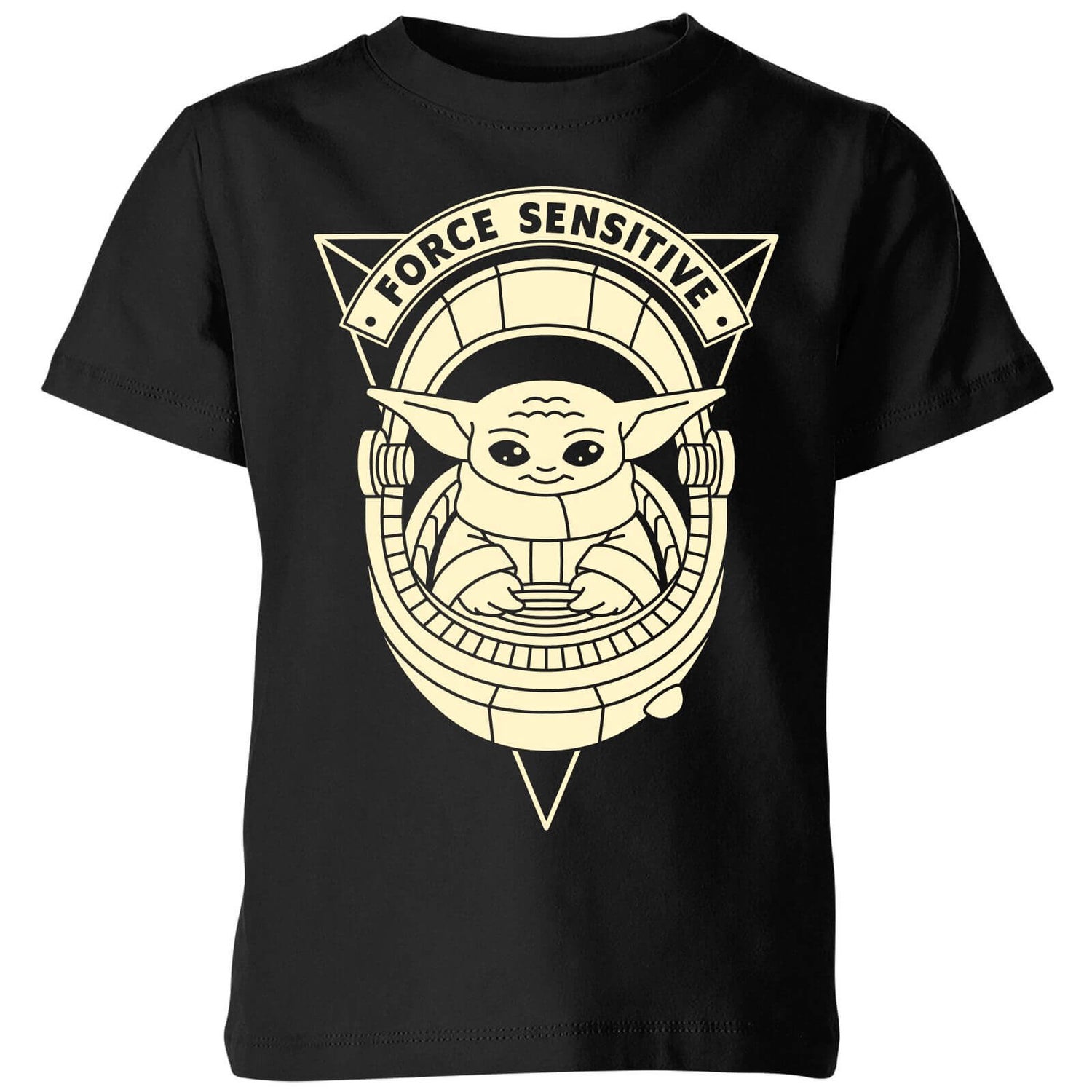 Star Wars The Mandalorian Force Sensitive Kids' T-Shirt - Black