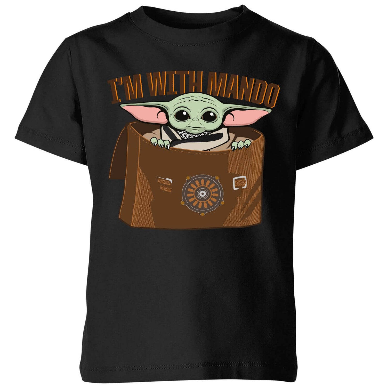 Star Wars The Mandalorian I'm With Mando Kids' T-Shirt - Black