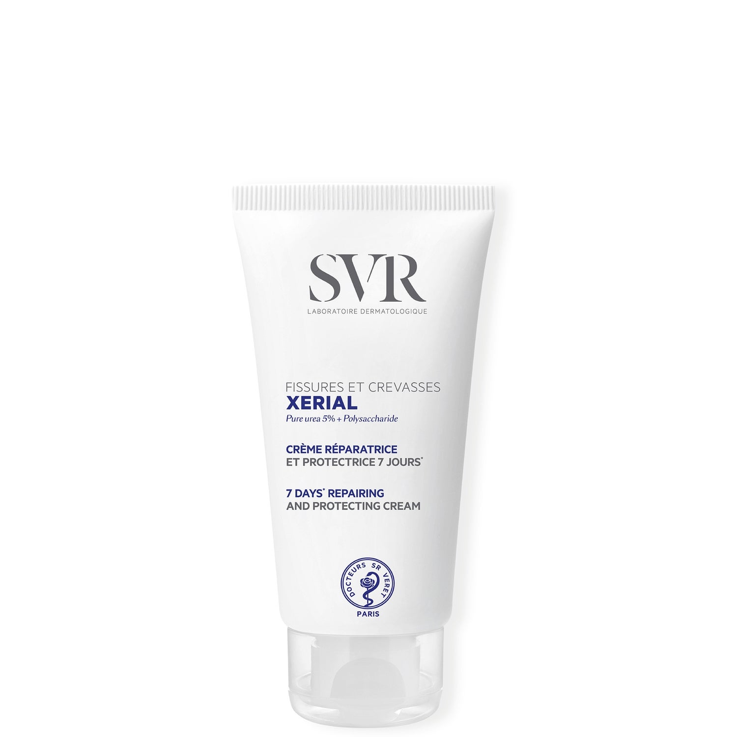 SVR XERIAL Cracked Hand & Foot Cream for Split Heels and Damaged, Sore, Hard-Working Feet, 50ml