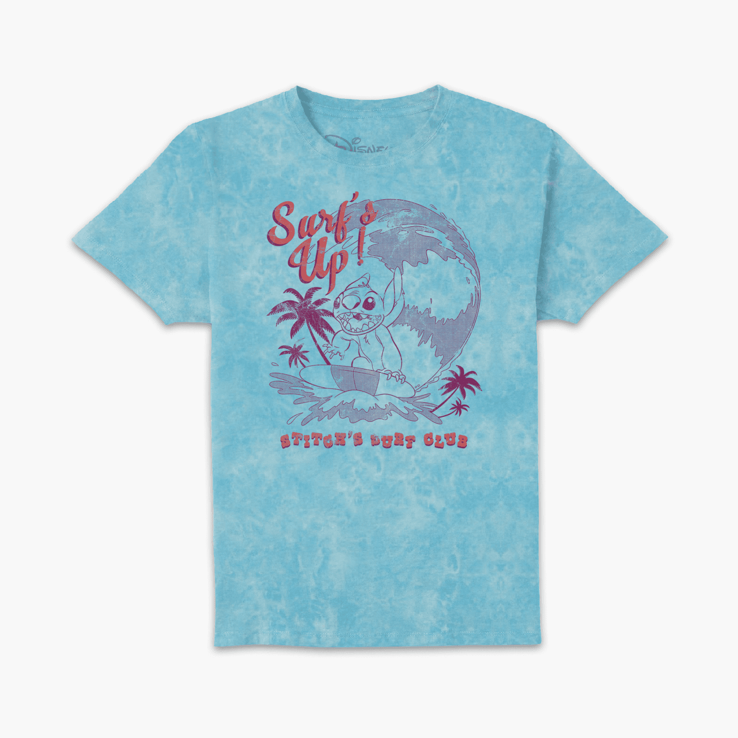 Lilo & Stitch Surf's Up Camiseta - Turquesa Tie Dye