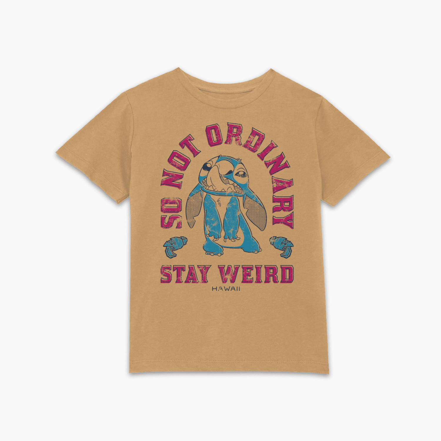 Lilo & Stitch Stay Weird Kids' T-Shirt - Tan