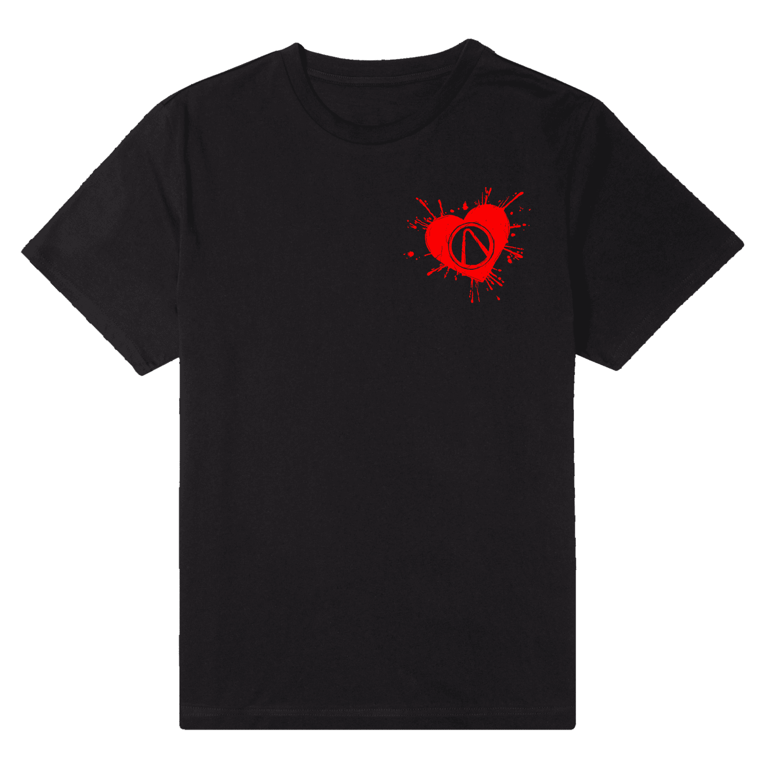Borderlands Matching Bloody Vault Heart Men's T-Shirt - Black