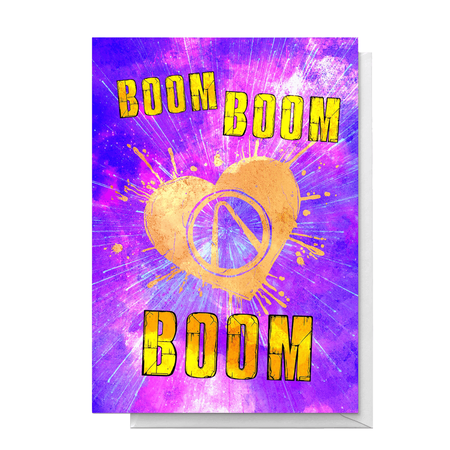 Borderlands BOOM BOOM BOOM Valentines Card Greetings Card