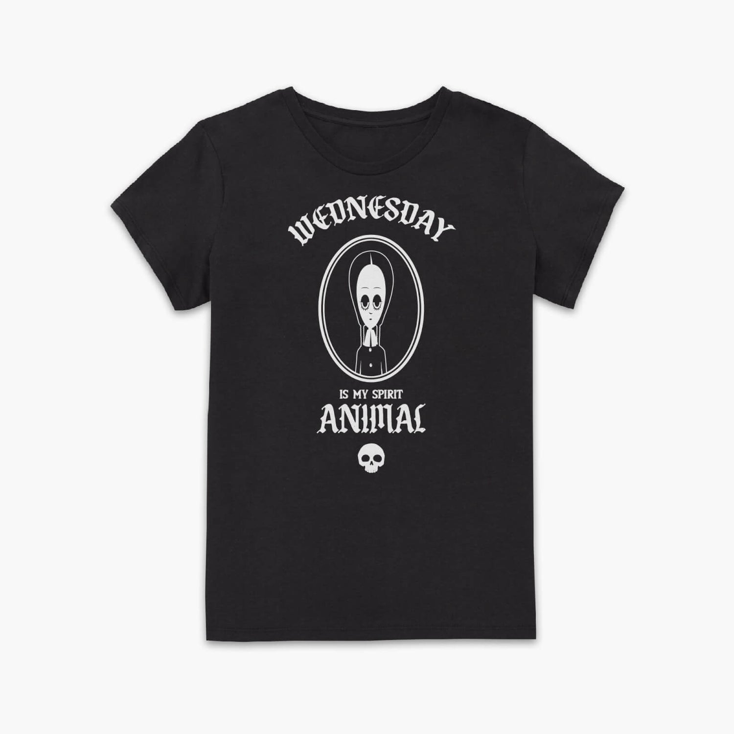 The Addams Family Wednesday Is My Spirit Animal Women's T-Shirt - Black