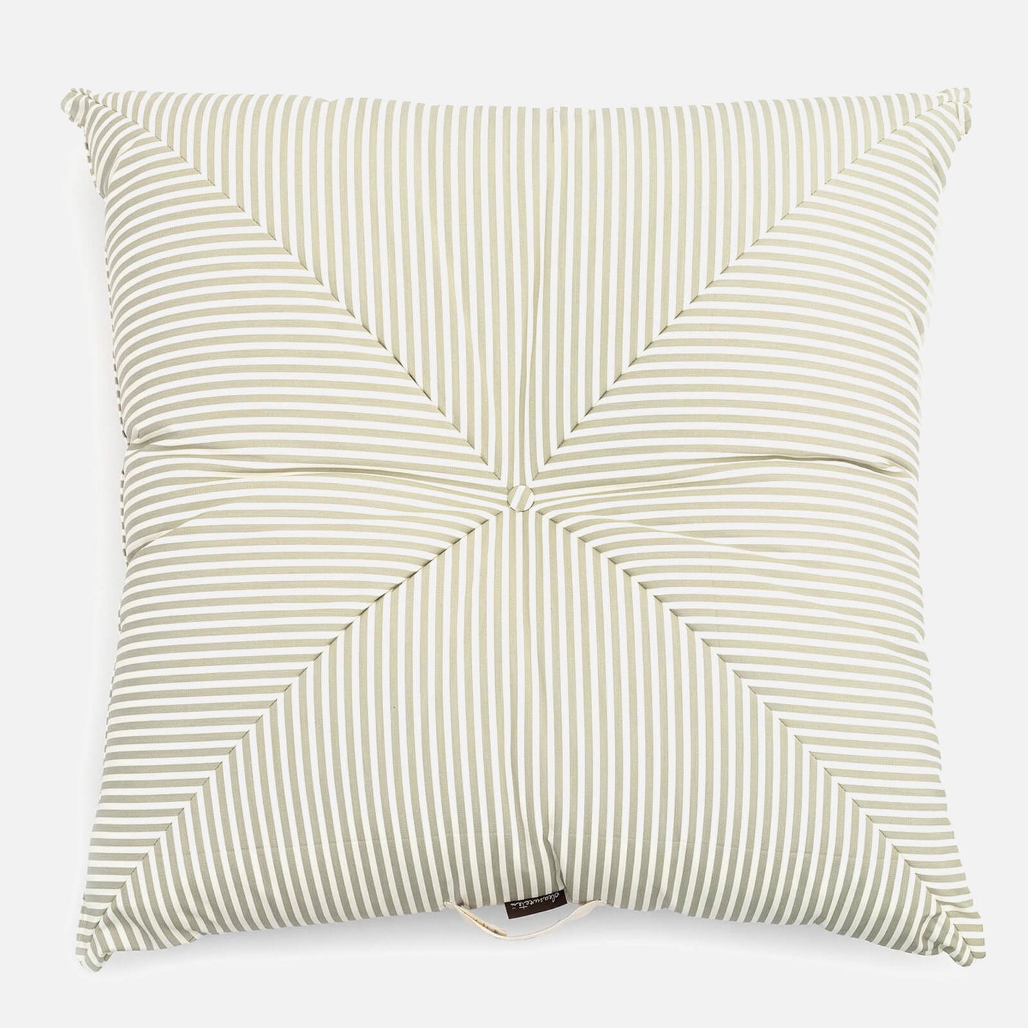 Business & Pleasure Floor Pillow - Sage Stripe