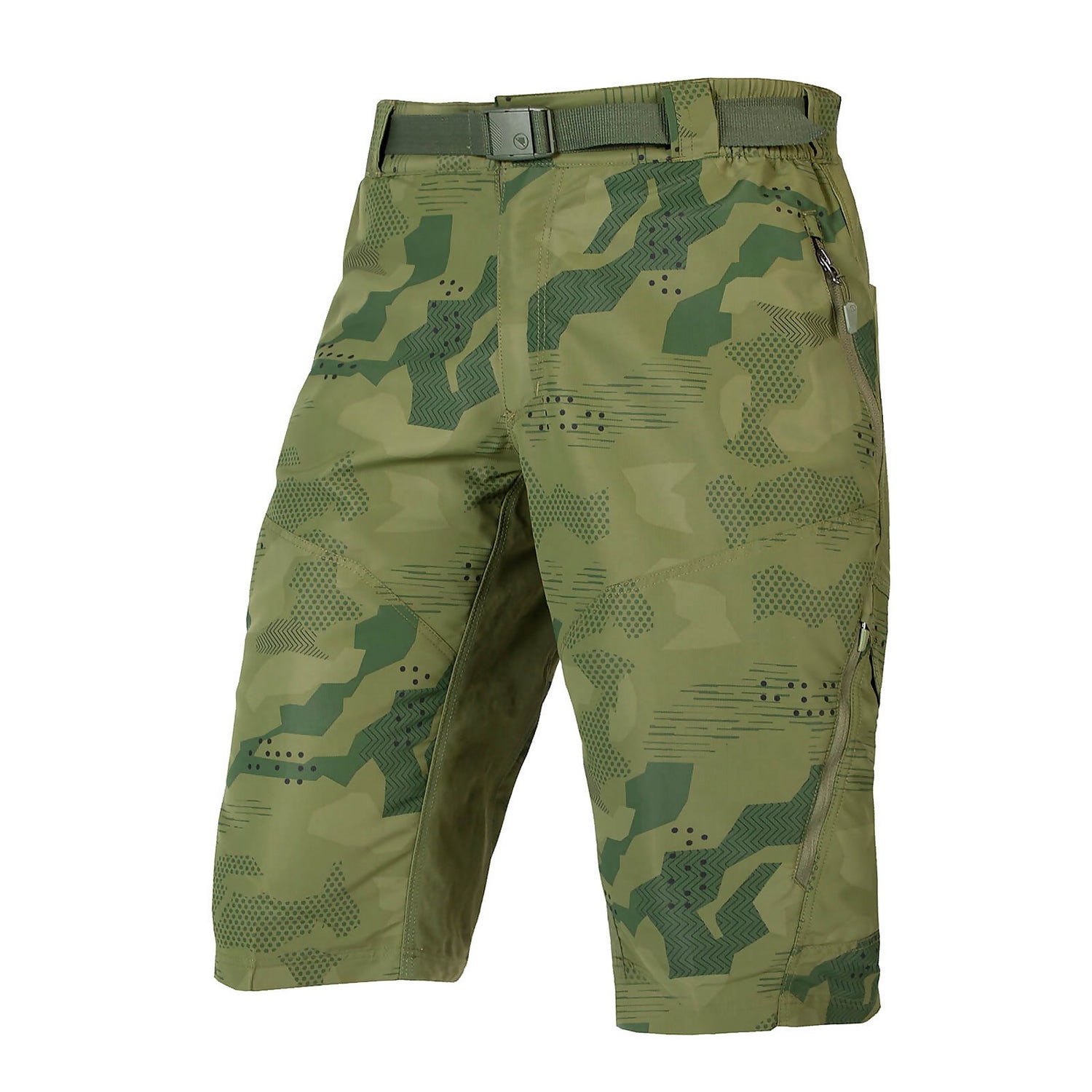 Hummvee Short with Liner - Green - L