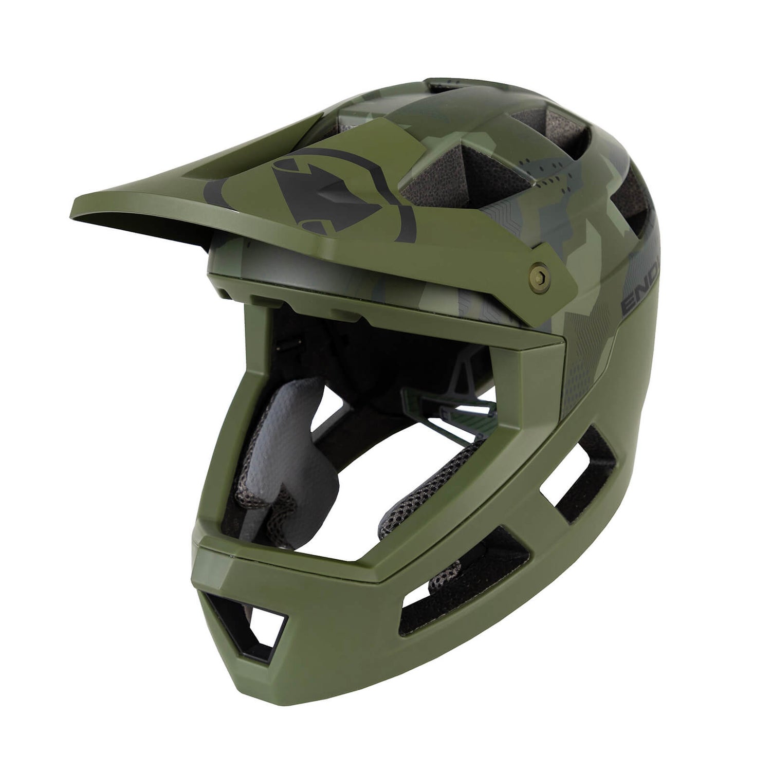 SingleTrack Youth Full Face Helmet - Green - One Size