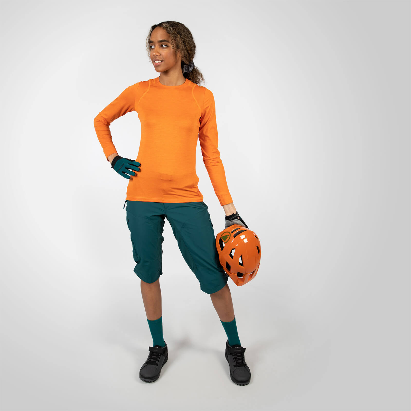 Hummvee 3/4 Short mit Innenhose für Damen - Sattes Teal | Endura