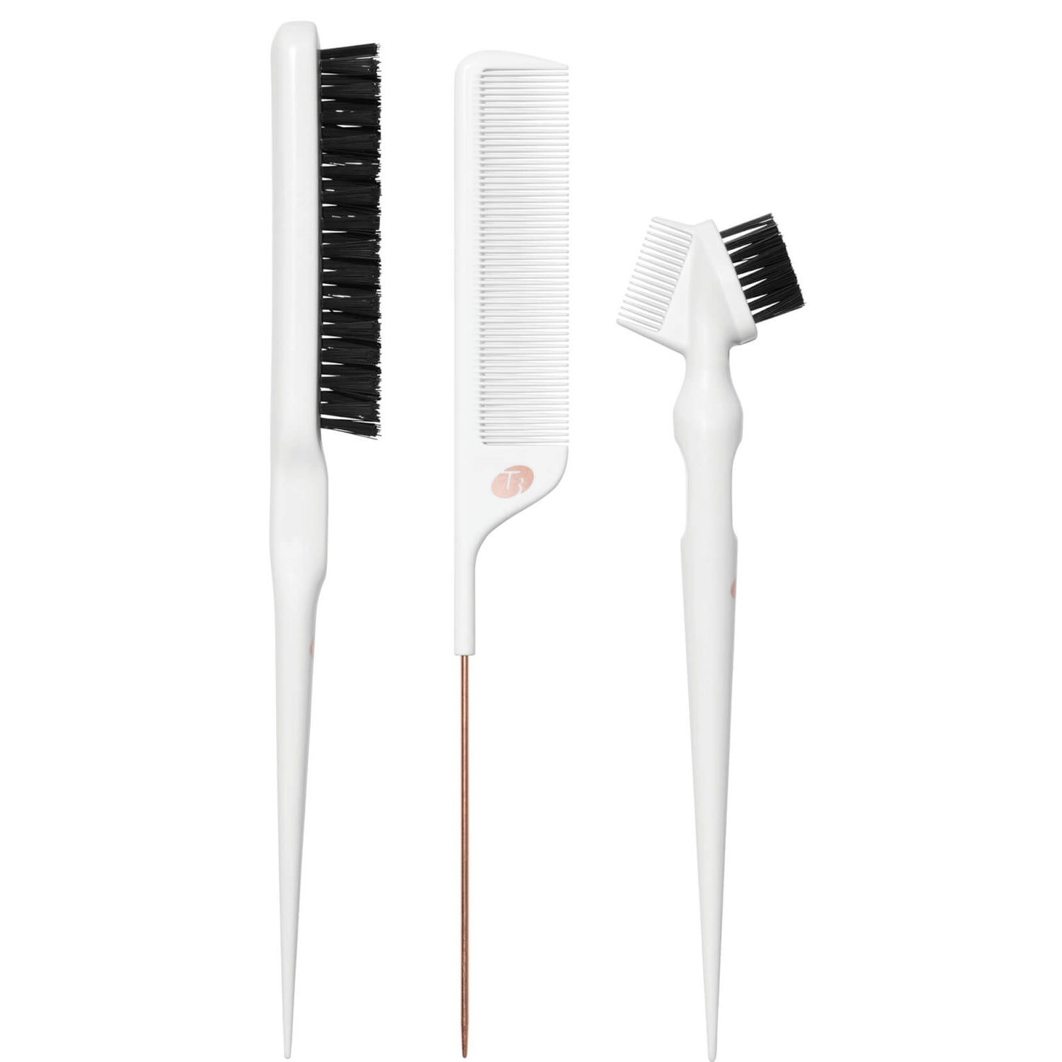 T3 Pintail Comb, Edge Brush, and Teasing Brush Detail Set