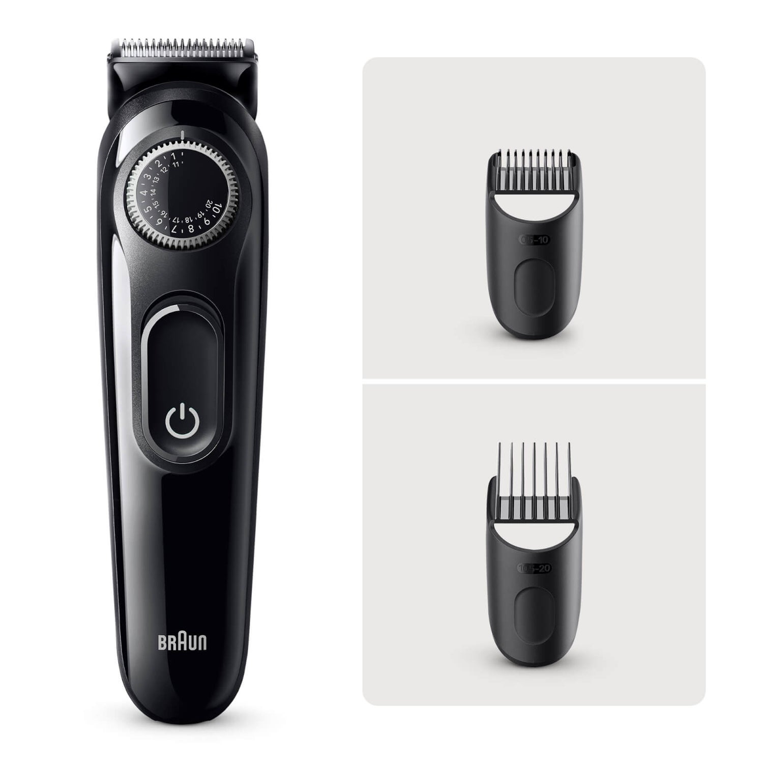 Braun Barttrimmer Series 3 BT3410, Trimmer für Herren mit 50 Min. Akkulaufzeit