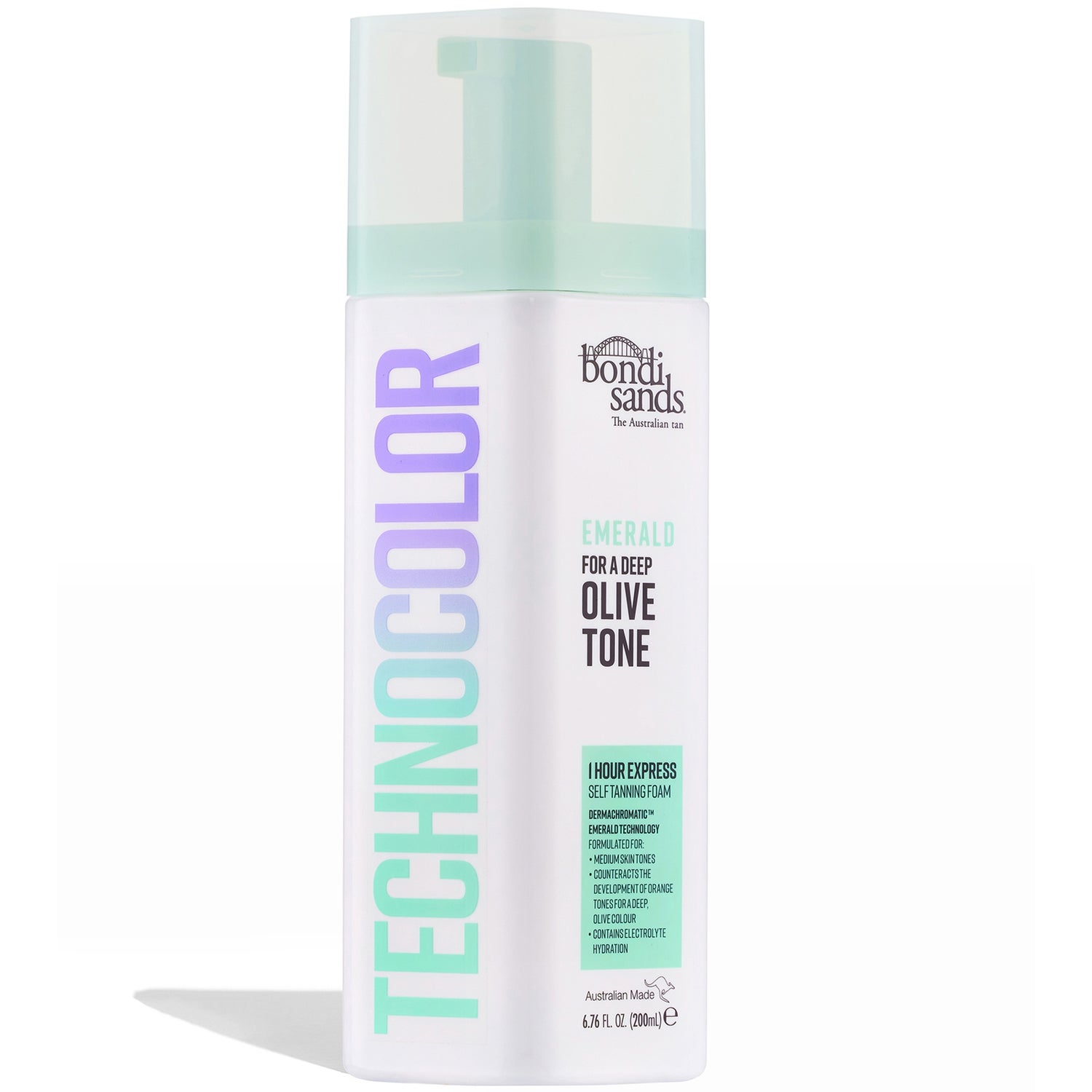 Bondi Sands Technocolor 1 Hour Express Self Tanning Foam - Emerald 200ml