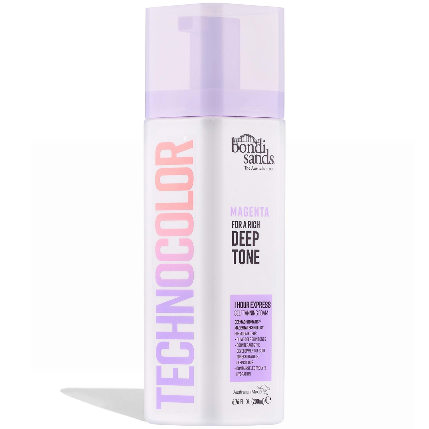 Bondi Sands Technocolor 1 Hour Express Self Tanning Foam - Magenta 200ml