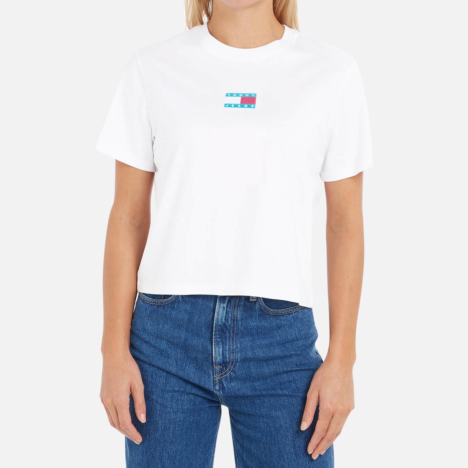 Tommy Jeans Pop Badge Cotton T-Shirt - XS