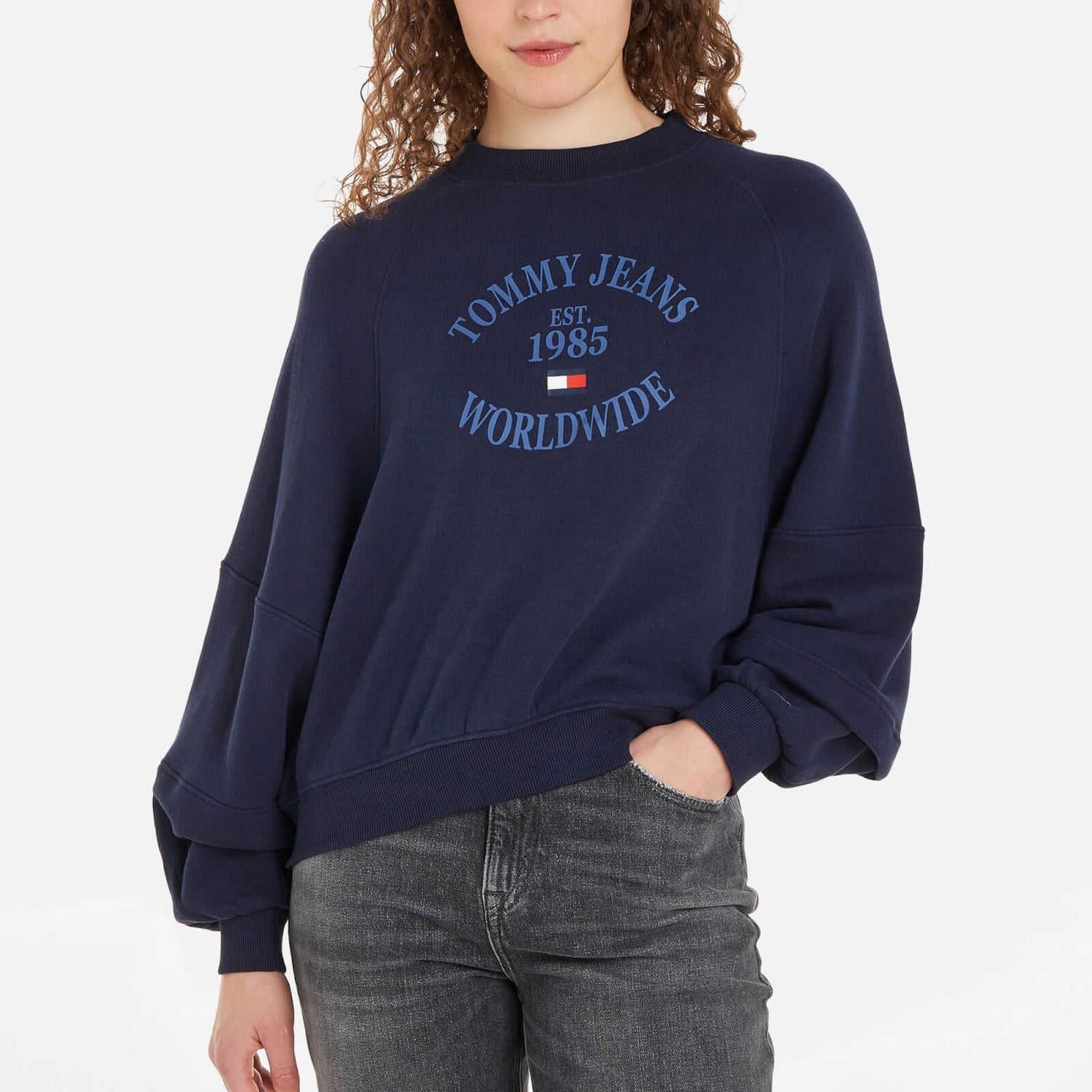 Tommy Jeans Relaxed Worldwide Cotton Sweatshirt - XS