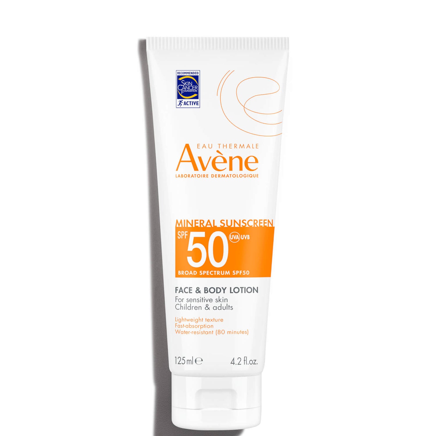 Avène Mineral Sunscreen Broad Spectrum SPF 50 Face and Body Lotion 4.2 fl. oz
