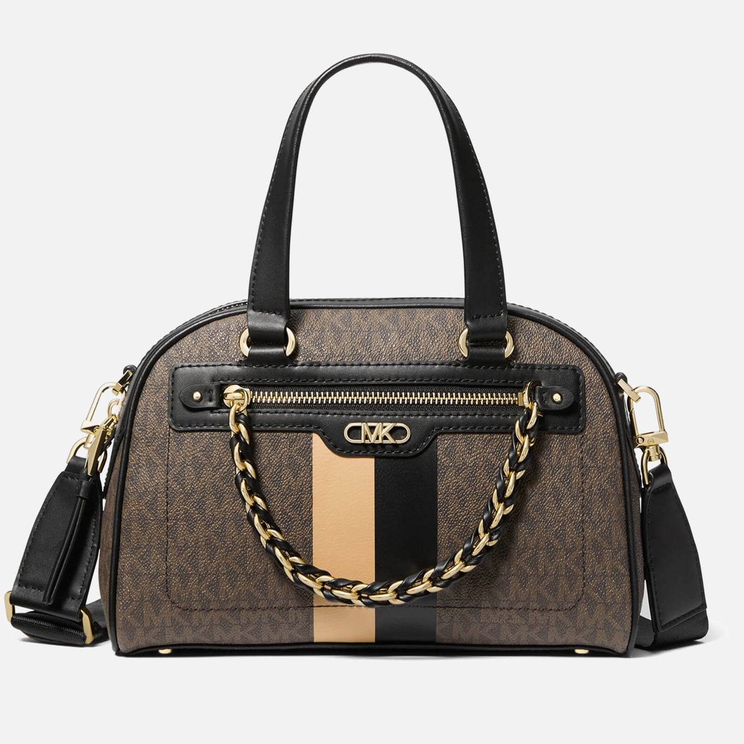 MICHAEL Michael Kors Williamsburg Leather Bowling Satchel Bag