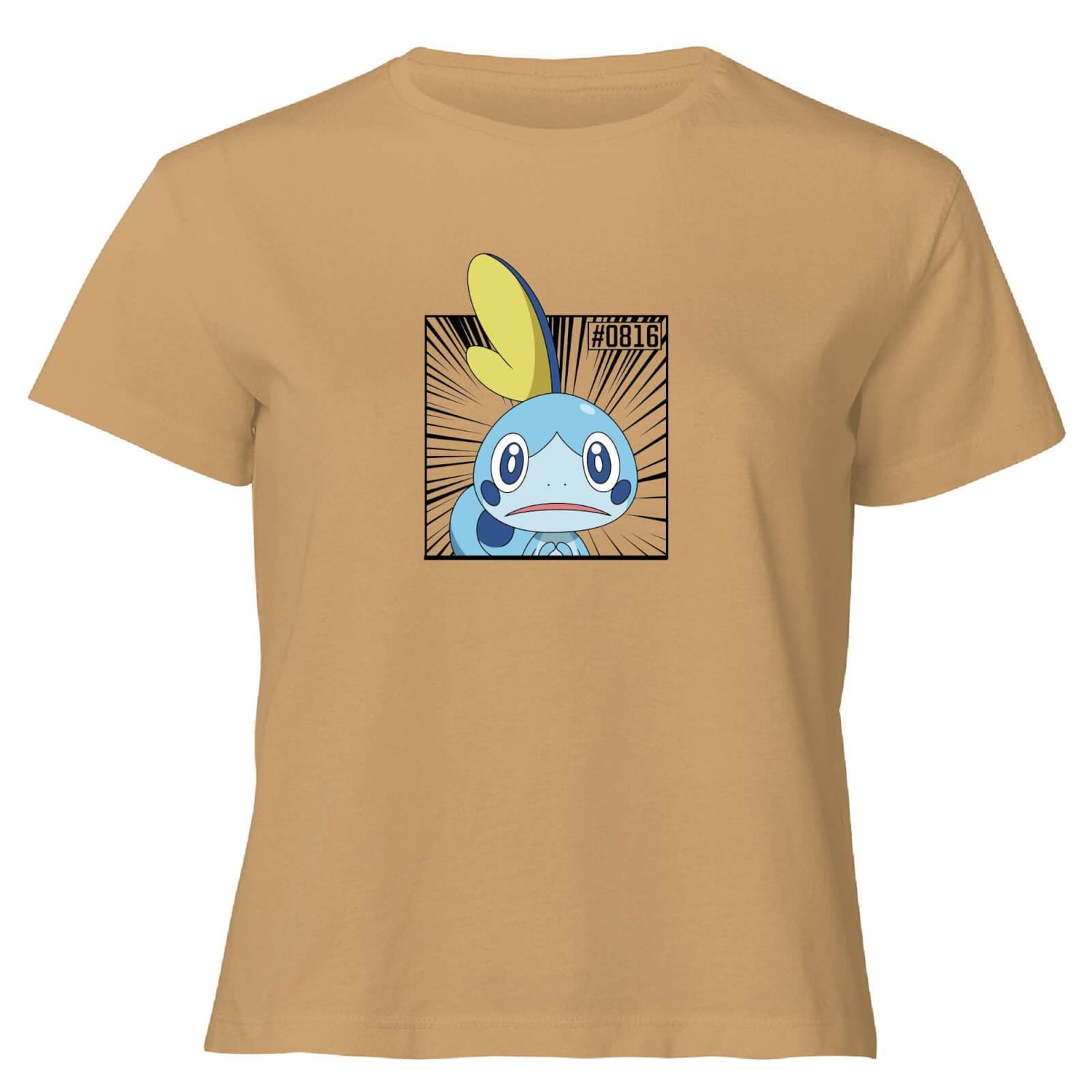 Pokemon Sobble Women's Cropped T-Shirt - Tan