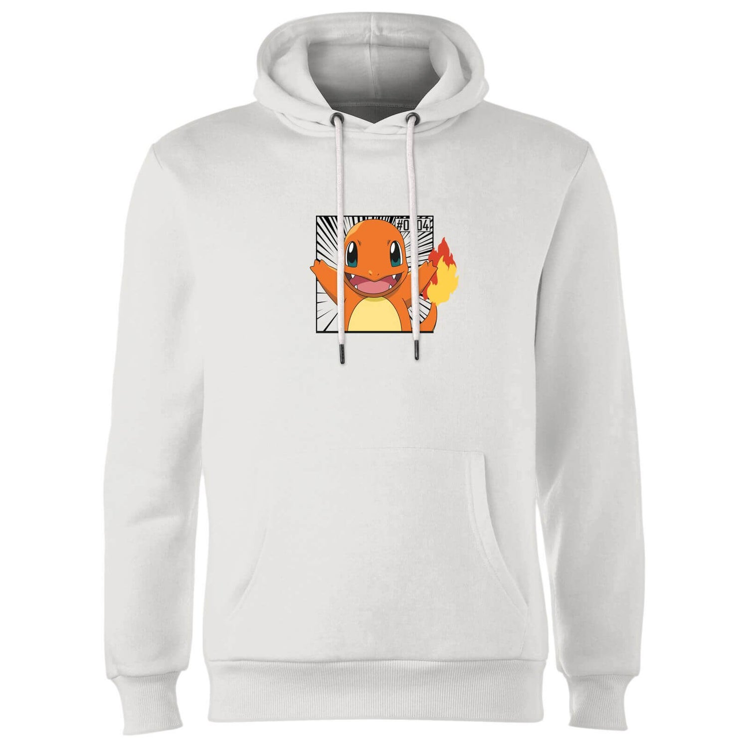 Pokémon Pokédex Charmander #0004 Hoodie - White