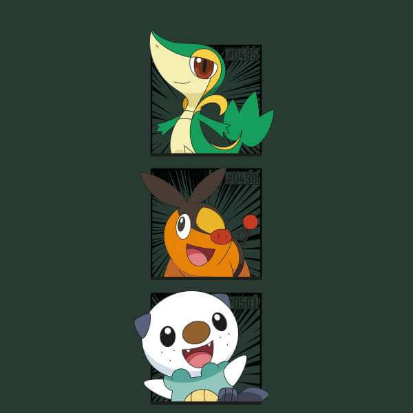 Pokemon Generation 5 Starters Hoodie - Green