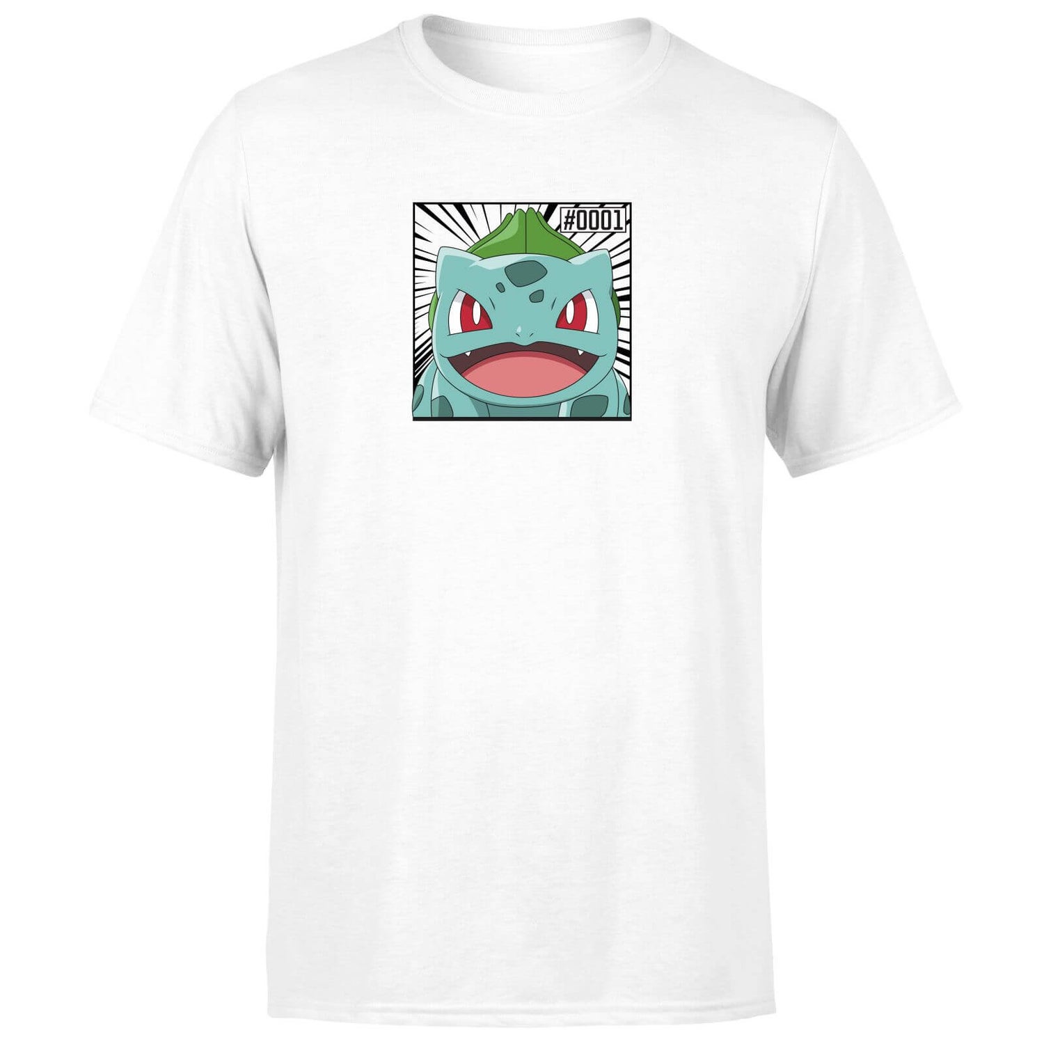 Pokémon Pokédex Bisasam #0001 T-Shirt - Weiß