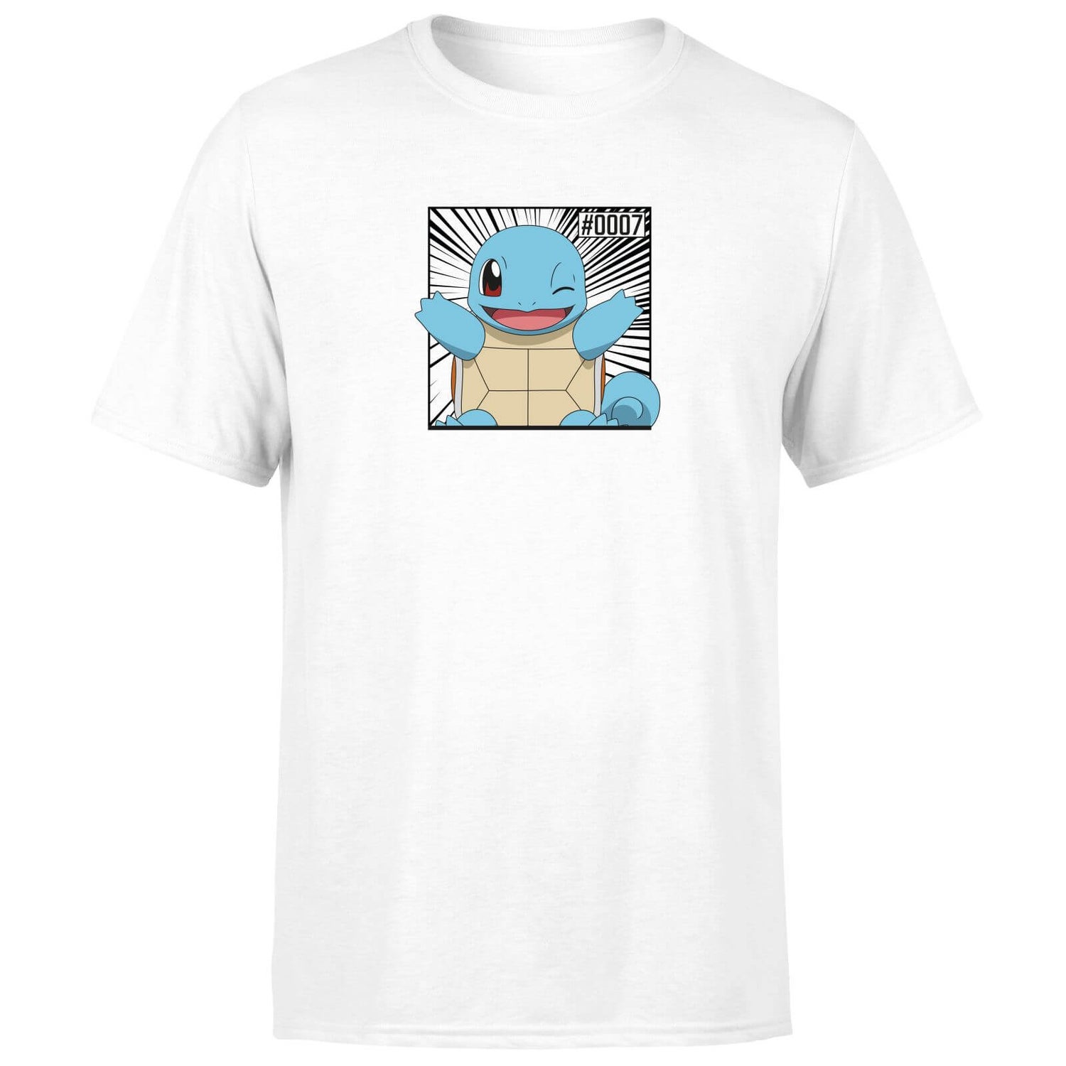 Pokémon Pokédex Squirtle #0007 Men's T-Shirt - White