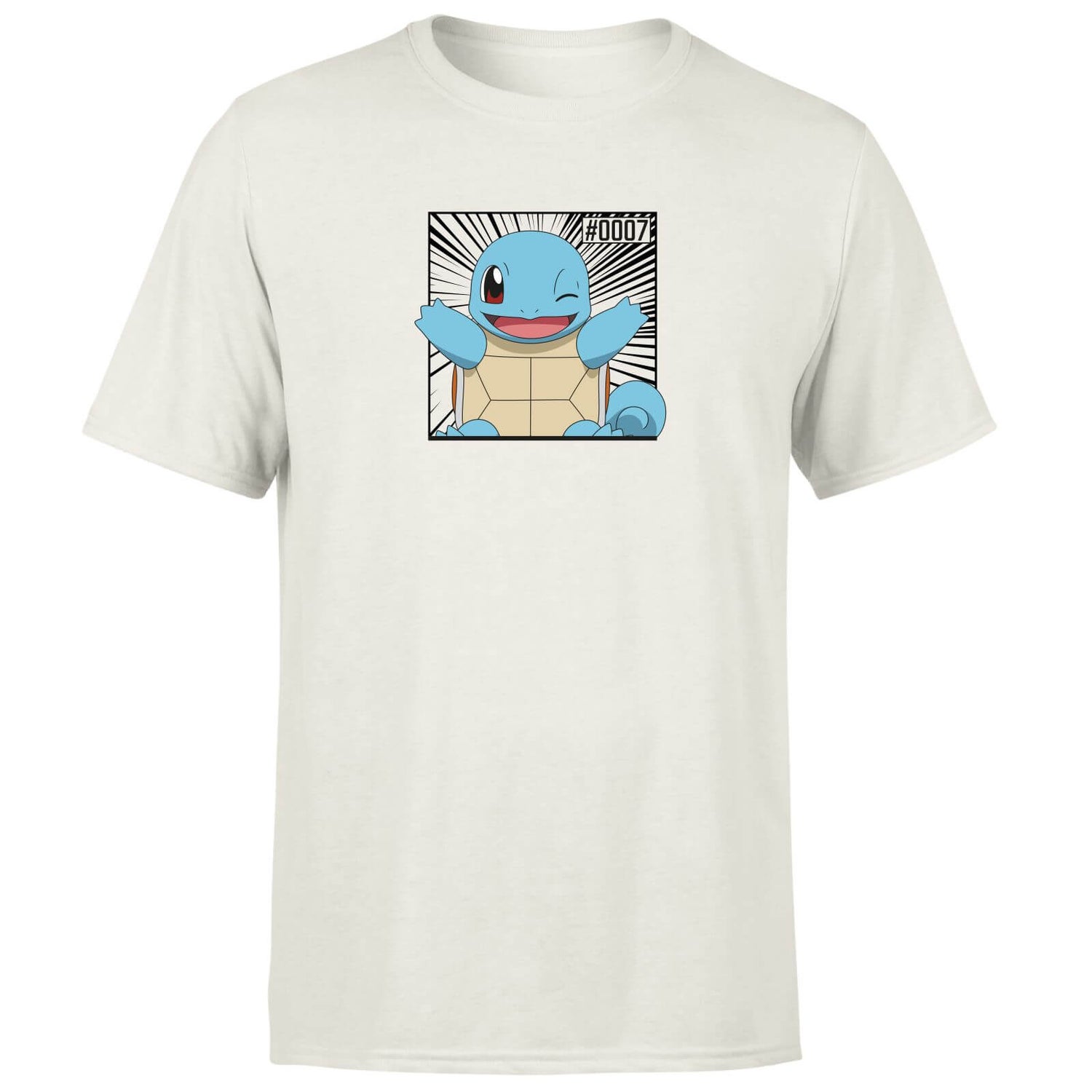 Pokémon Pokédex Squirtle #0007 Men's T-Shirt - Cream