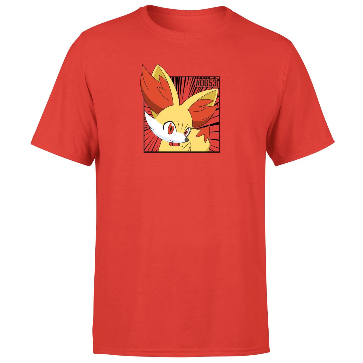 Pokemon Fennekin Men's T-Shirt - Red