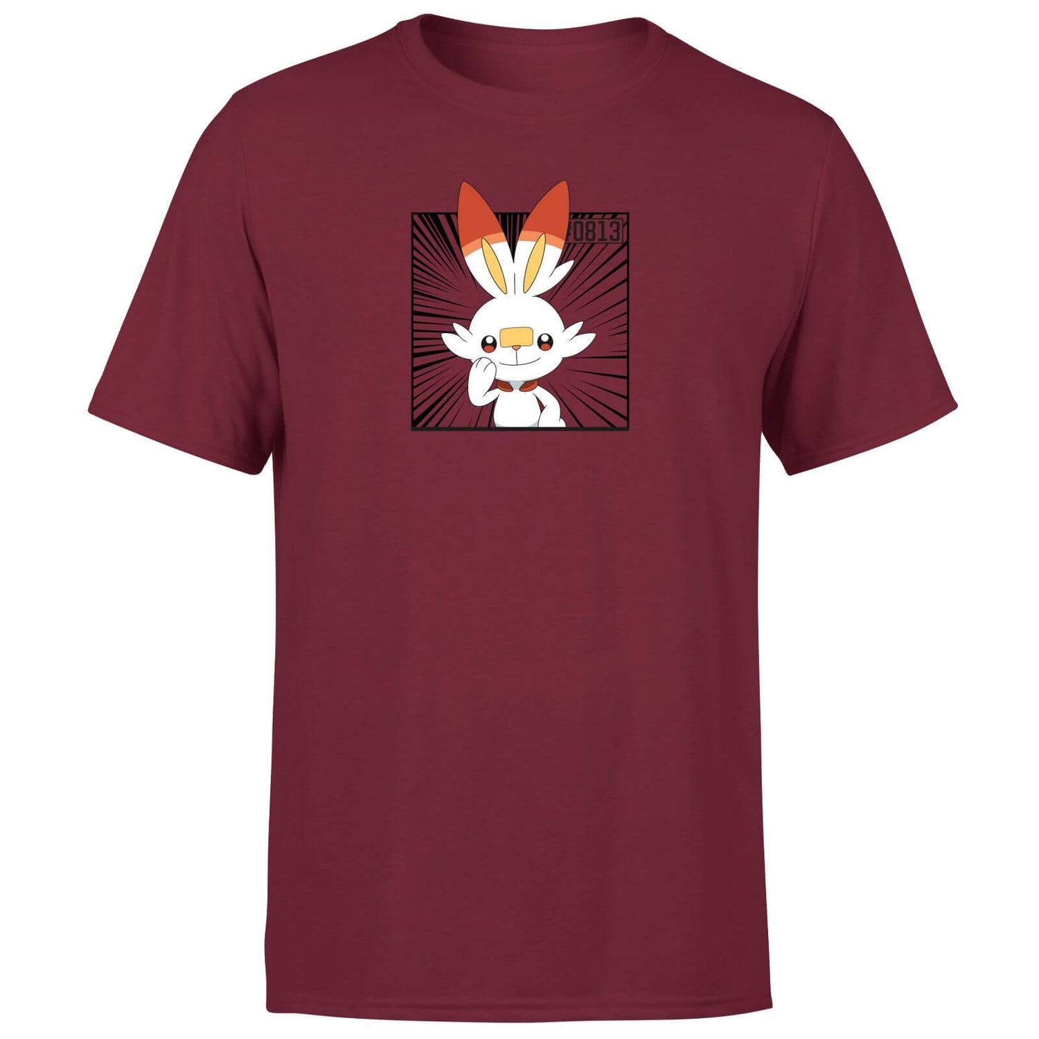 Pokemon Scorbunny Men's T-Shirt - Burgundy