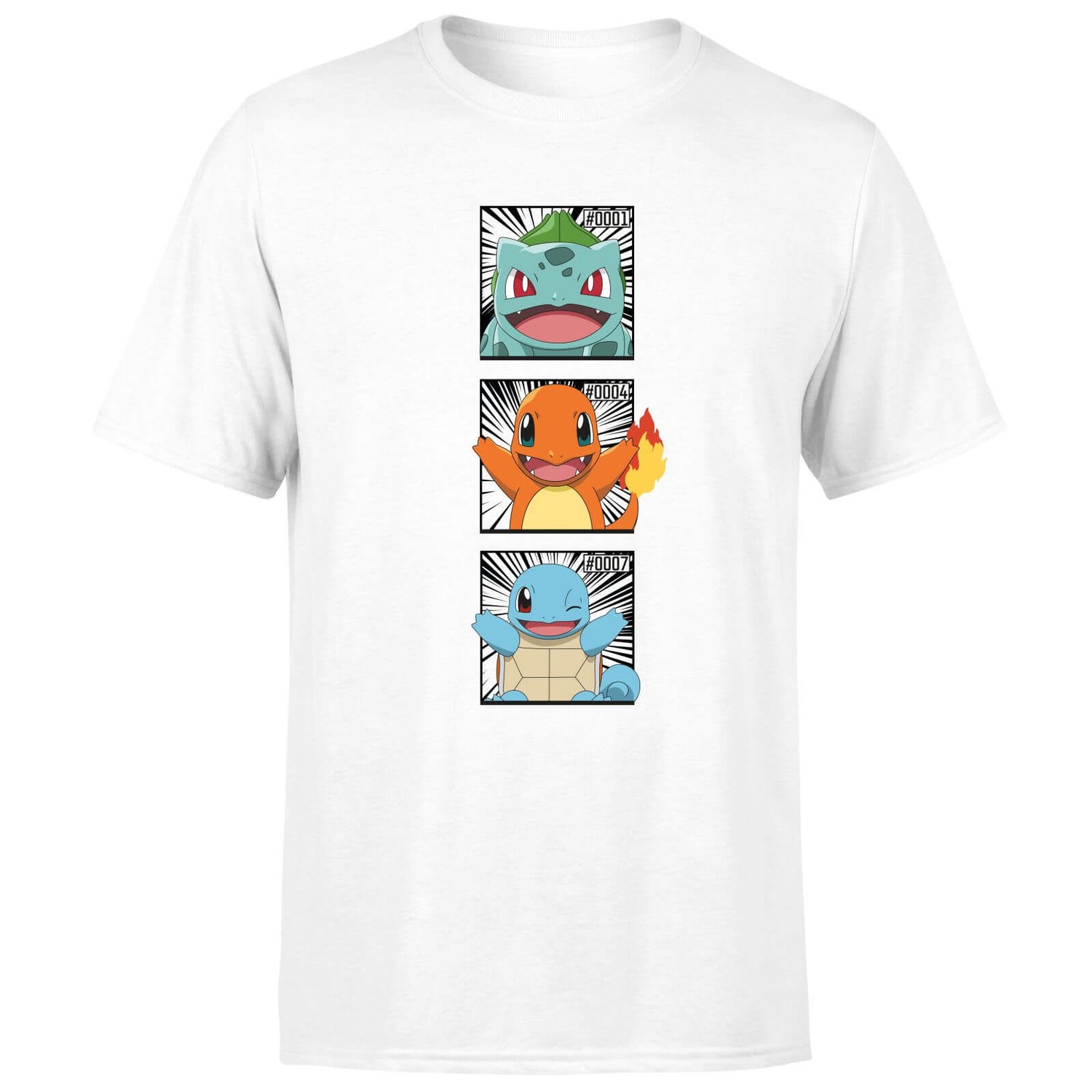 Pokemon Generation 1 Starters Men's T-Shirt - White