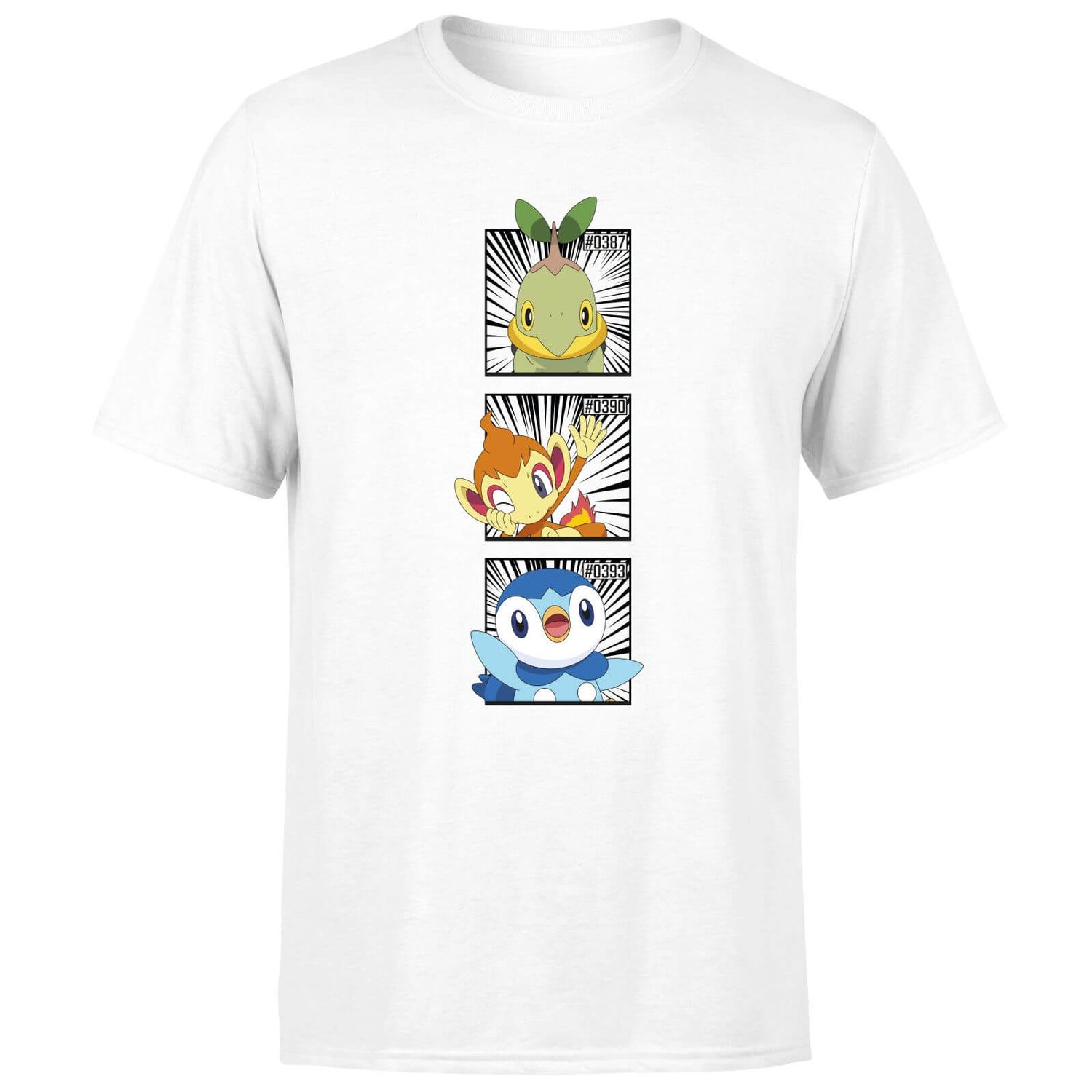 Pokemon Generation 4 Starters Men's T-Shirt - White