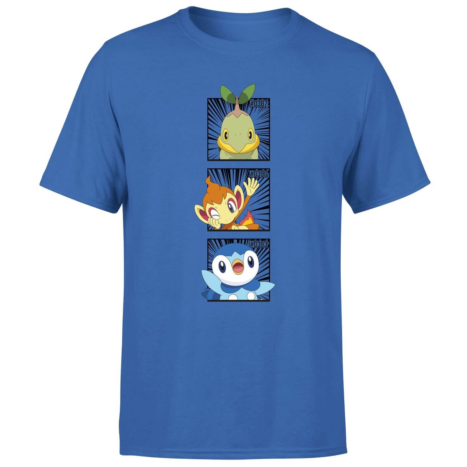 Pokemon Generation 4 Starters Men's T-Shirt - Blue