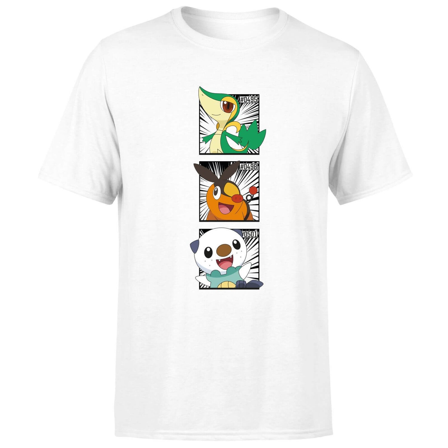 Pokemon Generation 5 Starters Men's T-Shirt - White