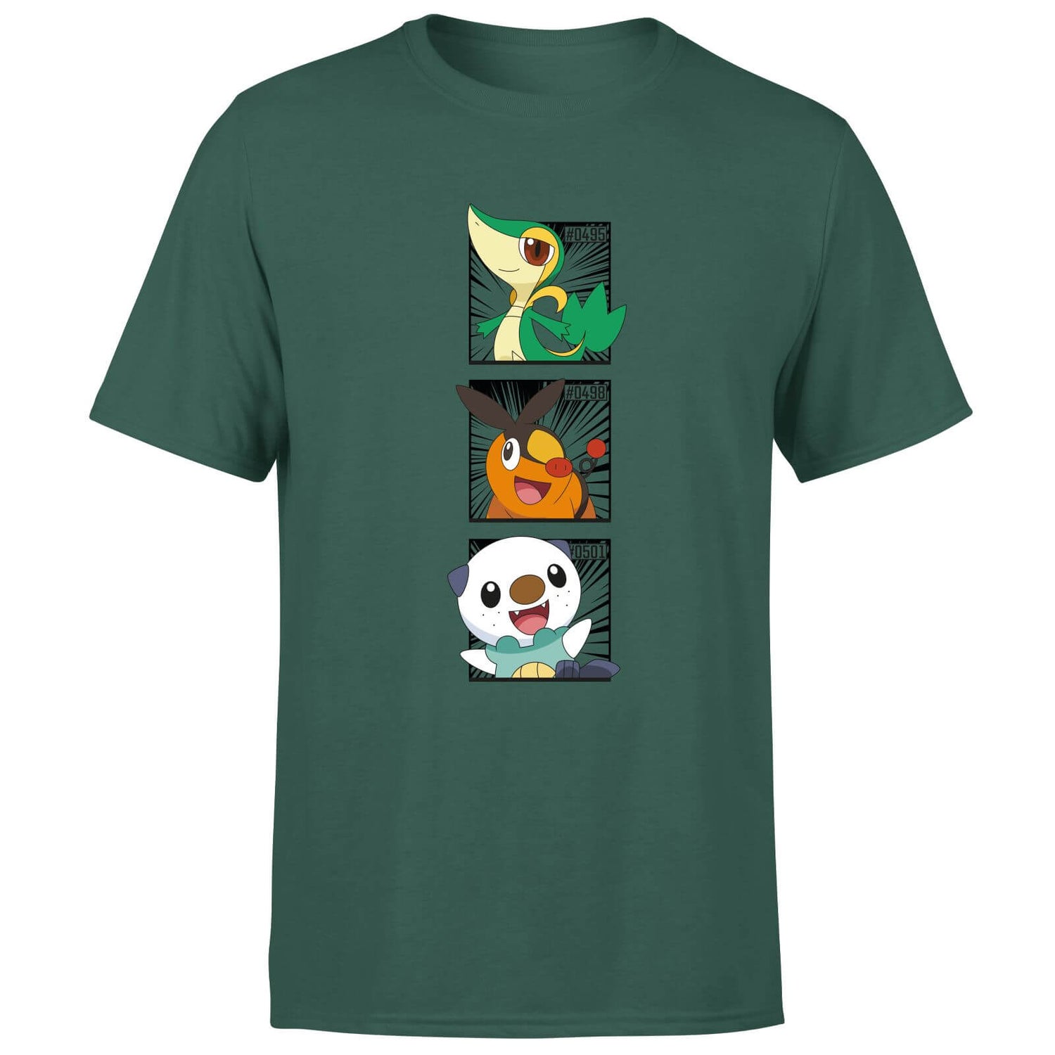 Pokemon Generation 5 Starters Men's T-Shirt - Green