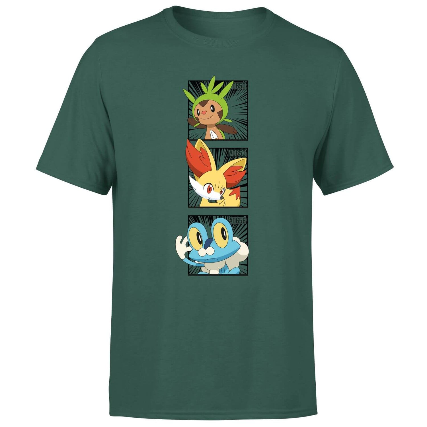Pokemon Generation 6 Starters Men's T-Shirt - Green